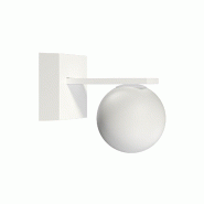 Applique Murale Led Extérieure 9W 3000K Blanc Mat - Projecteur Sphérique 360° Confort Visuel Élevé Irc > 90 - Design Signé Beneito & Faure - bla