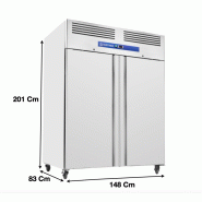 Armoire réfrigérée négative GN2/1 1400 L 2 Portes - GN1410BT