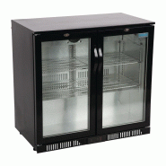 Arrière-bar deux portes pivotantes Série G noir 198L GL012 Polar