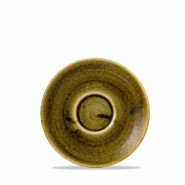 Churchill Soucoupe cappuccino Stonecast Plume Green - 156 mm - Finedine - PLGRCSS1