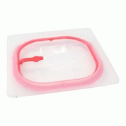 Couvercle Polypropylène étanche GN 1/6 - HACCP Rouge - Gastroland - rouge plastique polypropylène 3701666009310