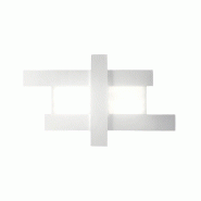 Gea Luce Plafonnier Doha P/G 50W Led 4470Lm 3000K Blanc - Plafonnier D'Intérieur En Aluminium Et Méthacrylate Bisatin - Gealuce - blanc DOHA P/G - B