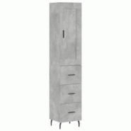 Helloshop26 - Buffet bahut commode armoire meuble de rangement organisateur cuisine salle de séjour salon haut 34,5 x 34 x 180 cm 02_0034392 - 300021_0