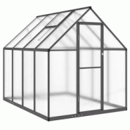 Helloshop26 - Serre tente abri plante fleur légumes avec cadre de base 224 x 169 x 195 cm aluminium anthracite 02_0044496 - 3000220179286 Helloshop26 - Serre tente abri plante fleur légumes avec cadre de base 224 x 169 x 195 cm aluminium anthracite 02_0044496 - 3000220179286