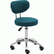 Physa - physa ASCONA TURQUOISE Tabouret à roulettes 150 kg 46 - 60 cm Turquoise Tabouret à roulettes avec dossier Tabouret à roulettes - bleu 40628
