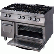 Premium-Chef - 6 brûleurs - Triple unité - Profondeur 90cm - Four inclus - Gaz - 9398502 Premium-Chef - 6 brûleurs - Triple unité - Profondeur 90cm - Four inclus - Gaz - 9398502