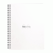 RHODIA Lot de 5 Notebook Classic blanc 16x21, 160p./80 feuilles microperforées 80 g/m² reliure intégrale, dot grid - 3037921934418