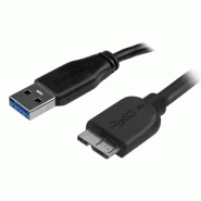 StarTech Cble SuperSpeed USB 3.0 slim A vers Micro B de 2