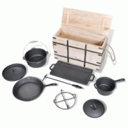 VidaXL Lot De Casseroles Batterie De Cuisine 9 Pcs - noir 40829 VidaXL Lot De Casseroles Batterie De Cuisine 9 Pcs - noir 40829