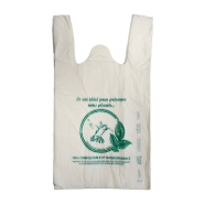 1000 sacs bretelles biodégradables 27+16×50 cm colibri personnalisable
