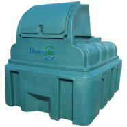 Cuve à fioul double paroi 3000L avec pompe 56L/min et jauge ultrasonique - DISTRIFIOUL 3000PP