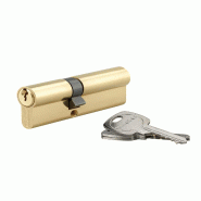 Cylindre de serrure double entrée, 35x55mm, anti-arrachement, laiton, 3 clés - THIRARD - doré 3150260164237