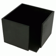 Distributeur de serviettes bambou noir 13,5x13,5x10cm
