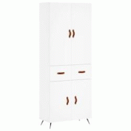 Helloshop26 - Buffet bahut commode armoire meuble de rangement organisateur cuisine salle de séjour salon haut 69,5 x 34 x 180 cm 02_0032671 - 300021