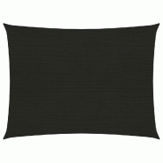 Helloshop26 - Voile d'ombrage 160 g/m² noir 6 x 7 m PEHD 02_0009226 - noir 3000498547763