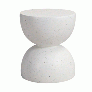 Merax Table d'appoint d'extérieur en MgO, résistante aux intempéries et durable, adaptée à une utilisation intérieure et extérieure, Terrazzo B