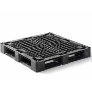 Palette  plastique  1100 X 1100 - réutilisable - avec cales de maintien aux angles - CUQP1111MB6R-AS