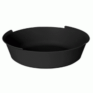 PAPSTAR Barquette réutilisable Circulware, rond, 0,8 L, noir - lot de 12 - noir plastique polypropylène 97018