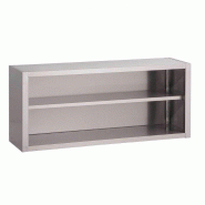 Placard mural inox ouvert (L)1400 x (P)400 x (H)660 mm Placard mural inox ouvert (L)1400 x (P)400 x (H)660 mm