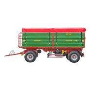 R 160 csga benne agricole à double essieu - romsan - capacité de 16150 kg