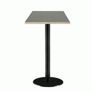 RestooTab - Mange-debout Rome 50x50cm verde comodoro fenix chants couleur bois - vert Bois manufacturé TB-ROMFF-5050M-VER.CO-BOI
