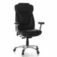 Siège de bureau / Fauteuil de direction EMBASSY 200, cuir fin noir hjh OFFICE - noir cuir 668740