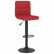 Tabouret de bar Rouge bordeaux Tissu Modèle Aero Luna - 334280