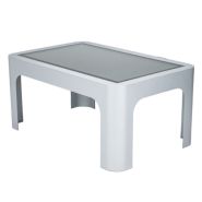 V-t42-aff-alu - tables tactiles - bfast - dimensions (l) 1100 x (h) 505 x (p) 700 mm