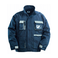 Veste de travail NAVY marine et gris - 60 % coton - 40 % polyester  - COVERGUARD | 8NAVV_0