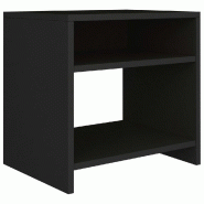 VidaXL Table de chevet Noir 40x30x40 cm Bois d'ingénierie – Modèle Douceur - 800011