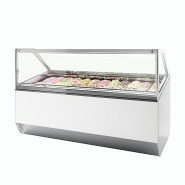 Vitrine ventilée pour glace en bac Blanc - 241 L | Tefcold - MILLENNIUMST24