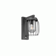 Applique murale extérieure détecteur 1xE27 anthracite - Trio - Tuela - beige 4017807506143
