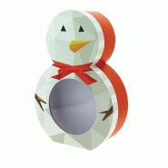 Boite bonhomme de neige carton 38x26 - Boite bonhomme de neige carton 38x26 -