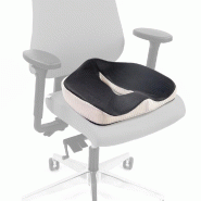Coussin d'assise MEDISIT VII antidérapant et respirant en gel/tissu noir hjh OFFICE - noir polyester 780023