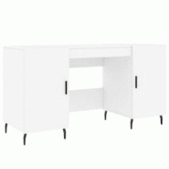 Helloshop26 - Bureau table poste de travail meuble d'ordinateur informatique étude 140 x 50 x 75 cm bois d'ingénierie blanc 02_0023513 - 3000214360065 Helloshop26 - Bureau table poste de travail meuble d'ordinateur informatique étude 140 x 50 x 75 cm bois d'ingénierie blanc 02_0023513 - 3000214360065