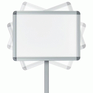 NOBO Présentoir sur pied pour porte-affiche clipsable, aluminium, A3 - argenté 1902384