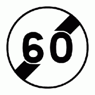 Panneau B33 - Fin de la limitation de vitesse