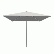 Parasol pour terrasse Pro Ouessant carré 250 cm - armature+toile+housse - blanc