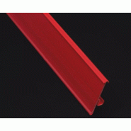 Porte étiquette adaptable TEGOMETALL - 40 x 988 - Blanc pur RAL 9010_0