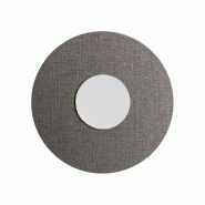ROSSINI ILLUMINAZIONE Applique Murale Blanche Solaris Avec Abat-Jour Gris 12W 3000K Cri90 Ip20 - Groupe Rossini, Éclairage Led Design Pour Intérieur