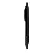 Stylo à bille en plastique avec grip coloré - Couleur noire - Écriture bleue - Poids 6 g Stylo à bille en plastique avec grip coloré - Couleur noire - Écriture bleue - Poids 6 g