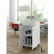 Armoire mobile multifonctions - MDD - Argent_0