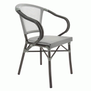 Fauteuil exterieur restaurant Biarritz - GRIS Fauteuil exterieur restaurant Biarritz - GRIS