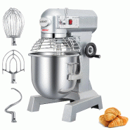 Leevot batteur mélangeur planétaire professionnel SZM15 - 15L - moteur 600W - 3 vitesses - cuve inox - minuterie intégrée - acier SZM15-220V