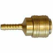 Raccord rapide avec raccord cannelé pour tuyau air comprimé ø 6 mm Raccord rapide avec raccord cannelé pour tuyau air comprimé ø 6 mm