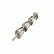 Schneider Rouleau emporte-pièce triangle - 180 x 200 mm, triple, poignée en plastique - blanc inox 154430