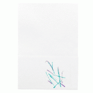 Serviette ouate Ecolabel blanche motif Volare 1  pli  17x17 cm - par 9600
