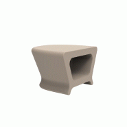 Table basse/Tabouret PAL - écru