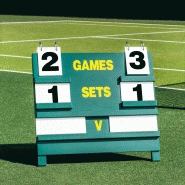 Tableau d'affichage de tennis en bois [autoportant] - tn33580