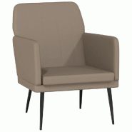 VidaXL Fauteuil Cappuccino 61x78x80 cm Similicuir Modèle Vega Executive Prestige - 351397